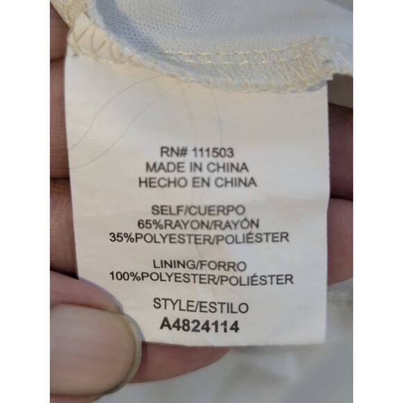 As U Wish Flutter Sleeve Pastel Colorblock Smocked Full Skirted Mini Dress M - Picture 6 of 7